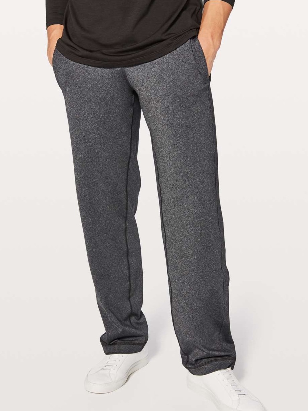 Lululemon Men’s Kung Fu Pant in Heathered Black Dark Grey Size Large Tall